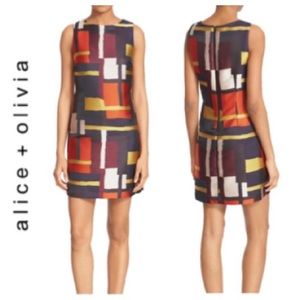 alice + olivia | Clyde Abstract mini dress